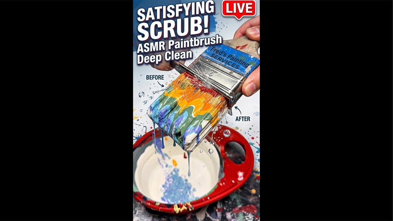 FPS Satisfying Paintbrush ASMR Cleaning