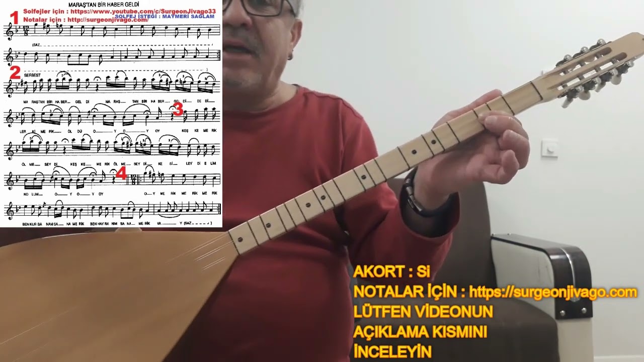 SOLFEJ MARAŞTAN BİR HABER GELDİ  MEYRİK KISA SAP BAĞLAMA EKLEYEN SURGEON
