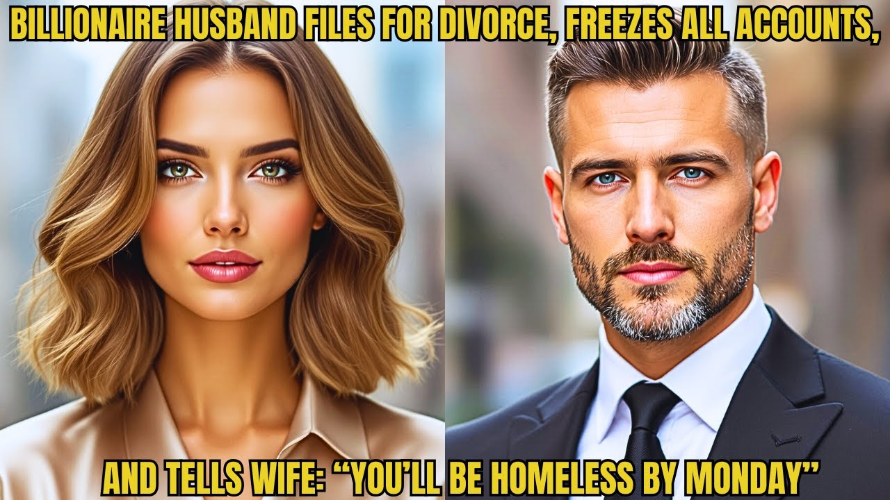BILLIONAIRE HUSBAND FILES FOR DIVORCE, FREEZES ALL ACCOUNTS, AND TELLS WIFE: &ldquo;YOU&rsquo;LL BE HOMELESS BY