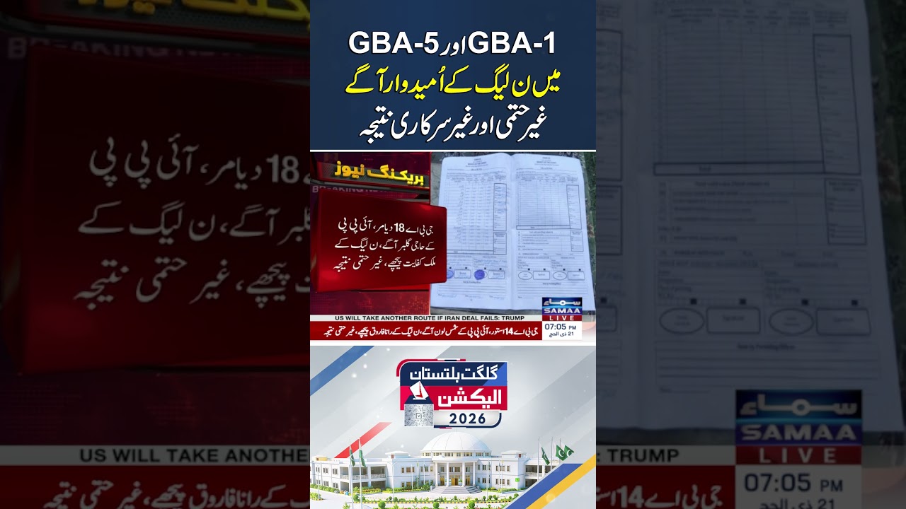 GBA-1 and GBA-5: PML-N Candidates Lead in Unofficial Results | Samaa TV