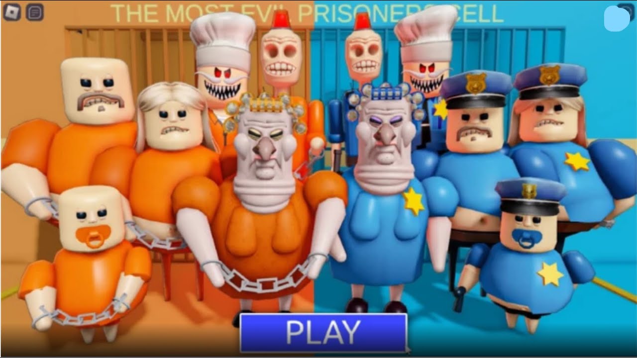 PRISONER VS POLICE PRISON RUN(OBBY)-ROBLOX OBBY WALKTHROUGH