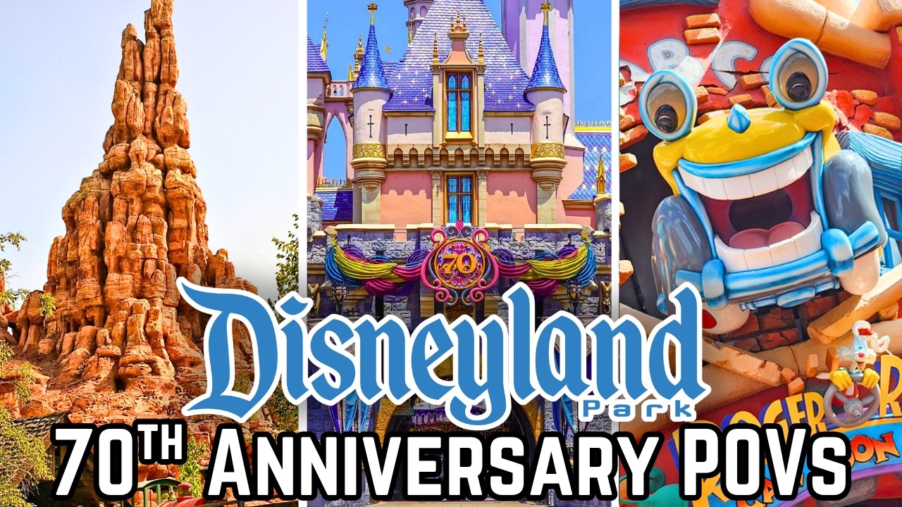 Disneyland 70th Anniversary Ride POVs | 4K 60FPS