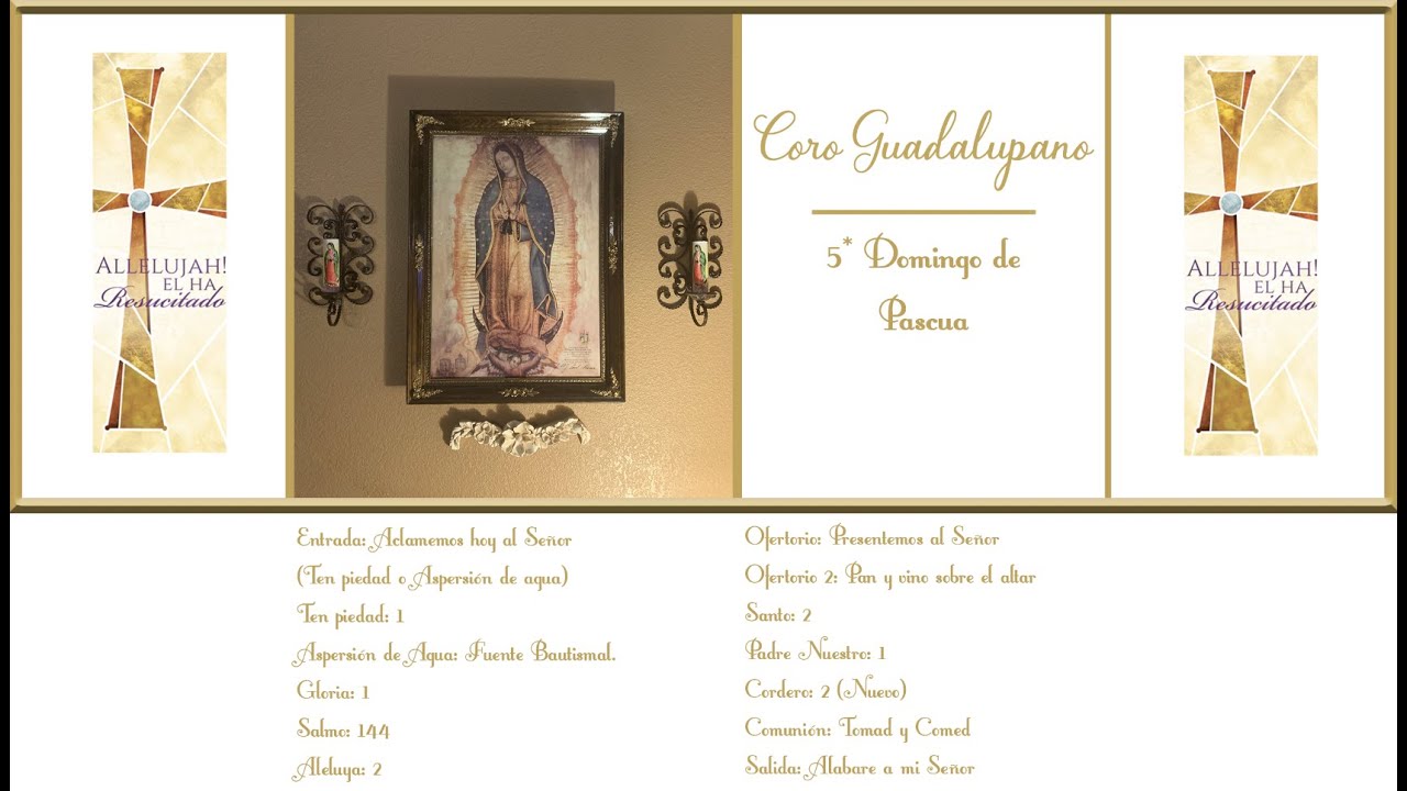 Cantos del 5to domingo de Pascua - Ciclo C