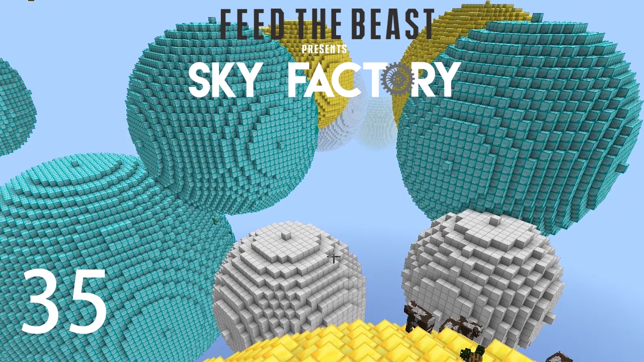 Sky Factory 3 w/ xB - BIG DIAMOND BALLS [E35] (Minecraft Modded Sky Block)