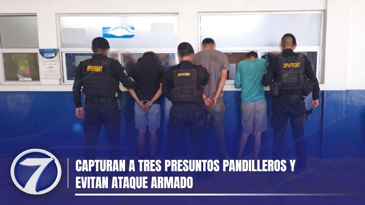 Capturan a tres presuntos pandilleros y evitan ataque armado
