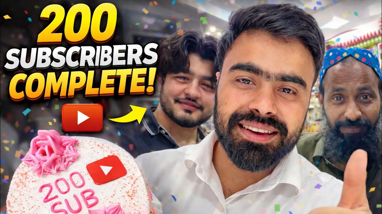 Alhamdulillah 200 Subscribers Complete 🎉 Thank You For The Love ❤️ | 200 Subs Special”