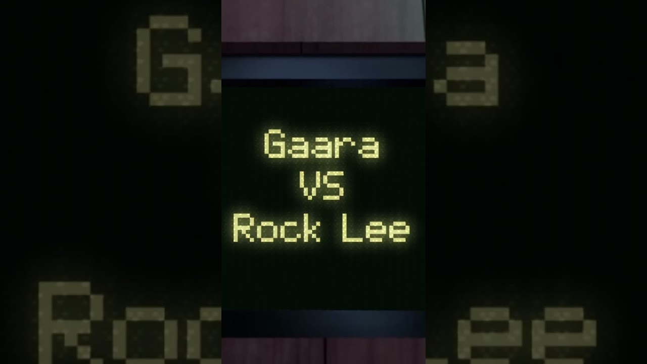 Gaara VS RockLee !!! #lee #retake #naruto #vf #parodie #manga #anime #humour