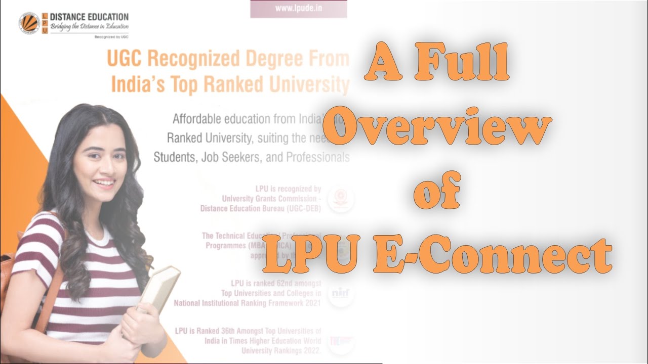 LPU E-Connect full walkthrough | Lpu distance education | How to use Lpu E-Connect | Full Overview