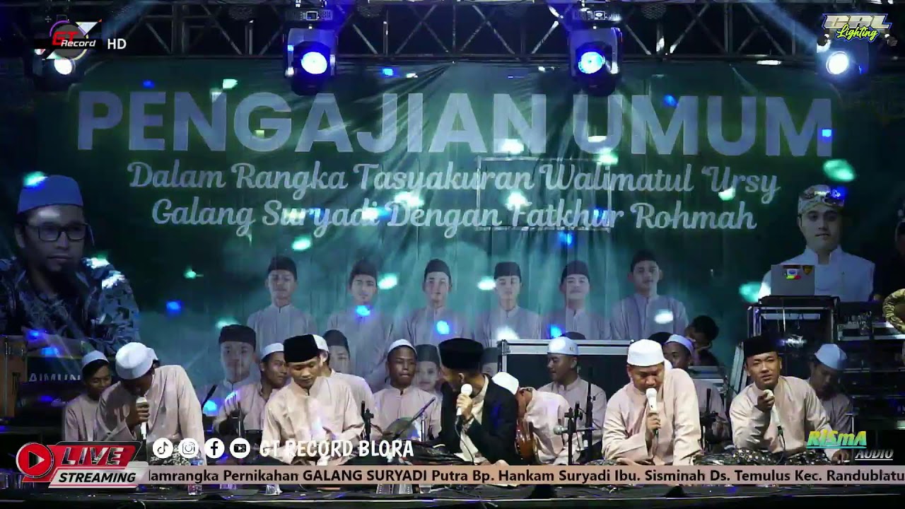 Live pengajian UMUM BERSAMA KH. Agus Maimun Ridwan /Risma AUDIO/GTRECORD  Pernikahan Galang & rohmah