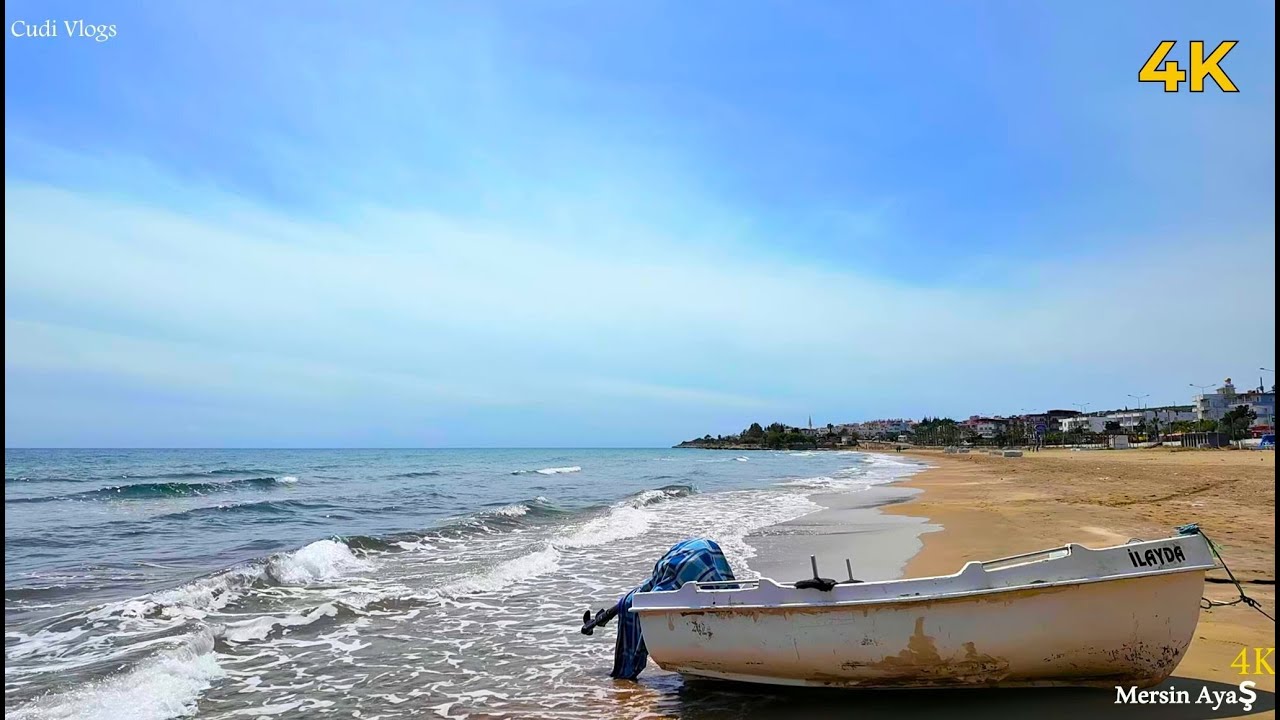 Mersin Ayaş HARİKA BİR YER Plaj turu 4K#deniz #mersin #Ayaş Türkiye