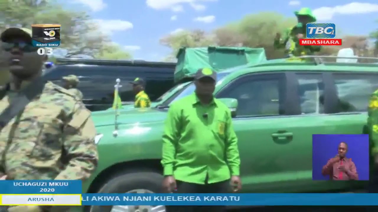 KAMPENI ZA MGOMBEA URAIS WA CCM, DKT  MAGUFULI AKIWA MAKUYUNI, ARUSHA AKIELEKEA KARATU