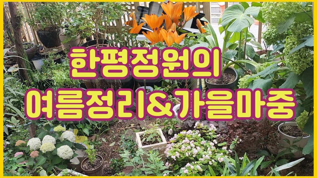 한평정원의 여름정리&가을마중