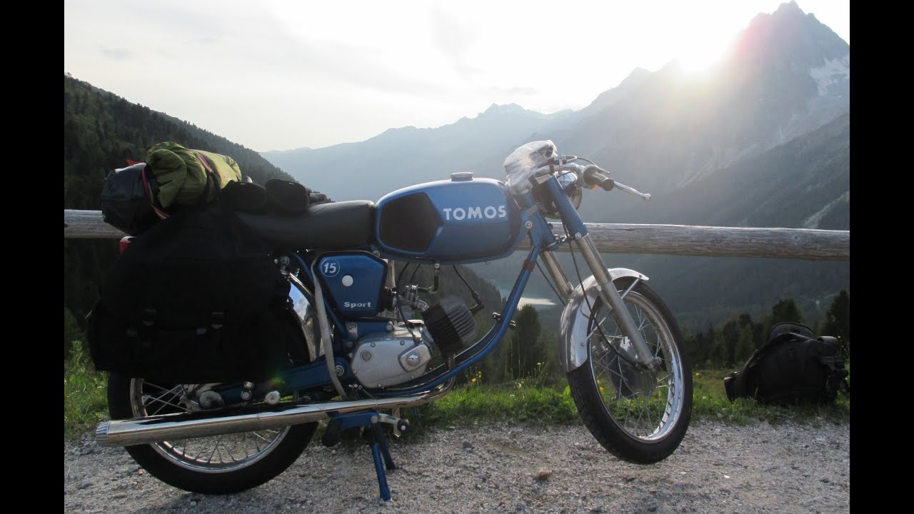 Tomos 15 SLC - Spust s Passo Giovo Italija