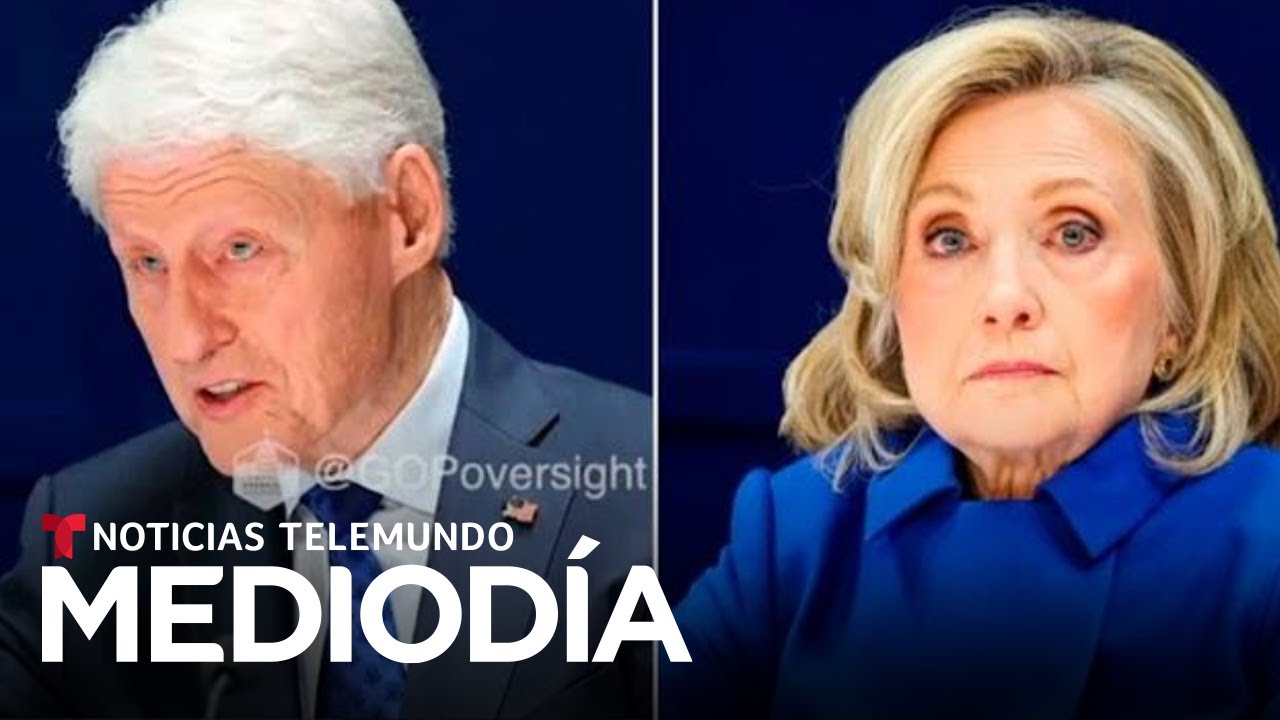 Vea los tensos intercambios de los Clinton con legisladores por el caso Epstein | Noticias Telemundo