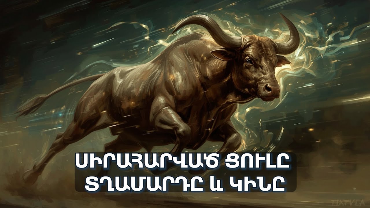 Սիրահարված Ցուլը տղամարդը և կինը