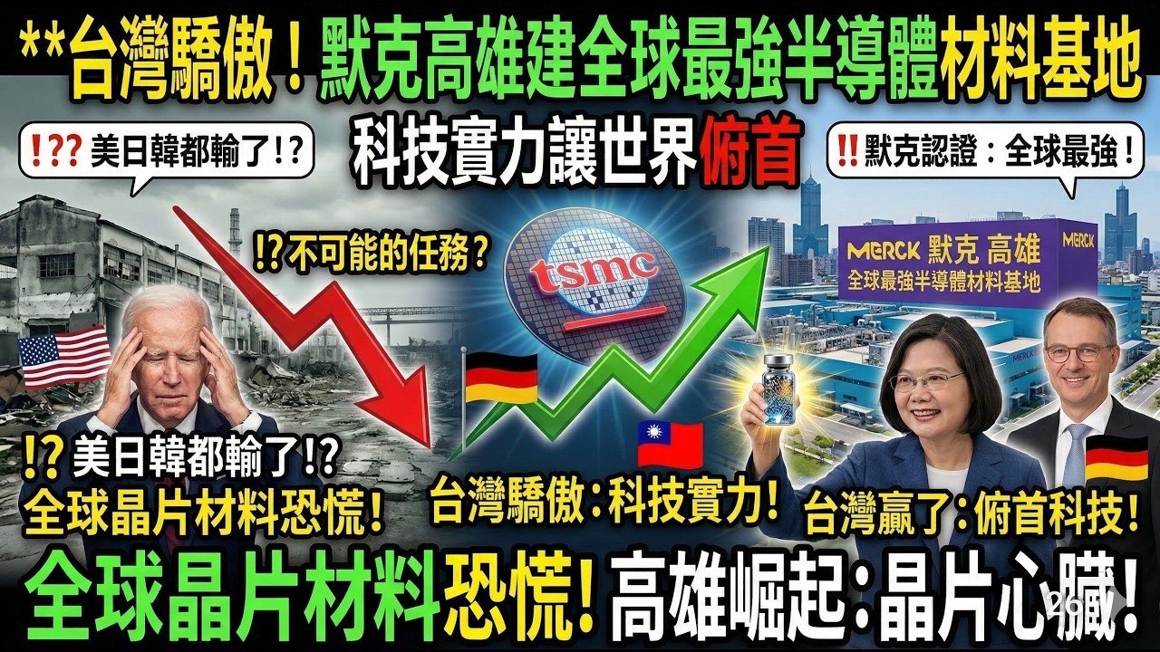 台灣驕傲！默克高雄建全球最強半導體材料基地，科技實力讓世界俯首