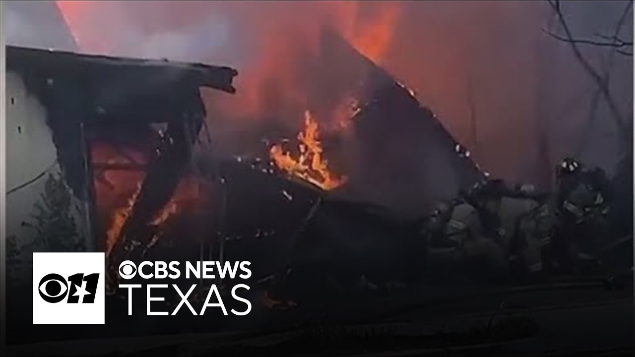 Video captures chilling moment inflamed garage collapsed on Fort Worth firefighter