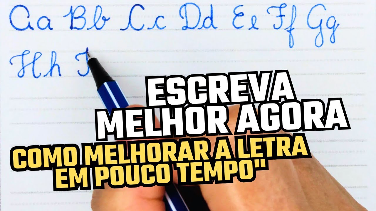 Como Melhorar a LETRA em POUCO TEMPO