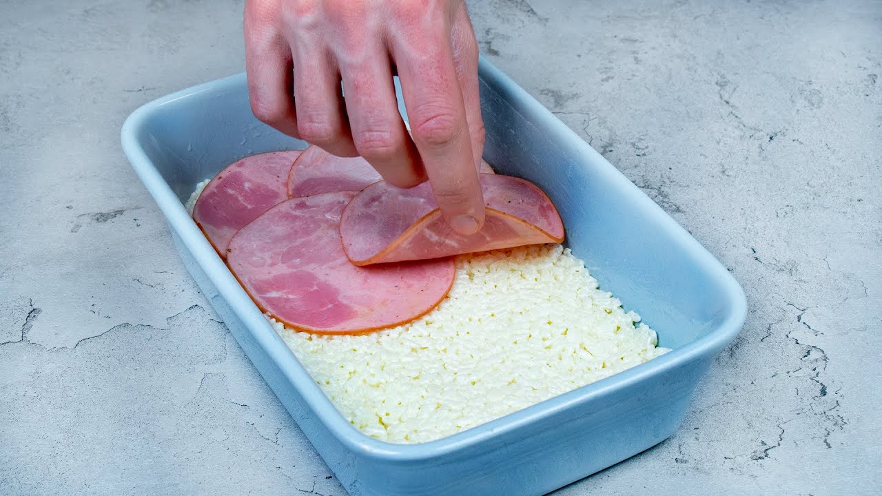 Mi pareja me pide que le prepare a diario este plato tan rico con arroz y jamón