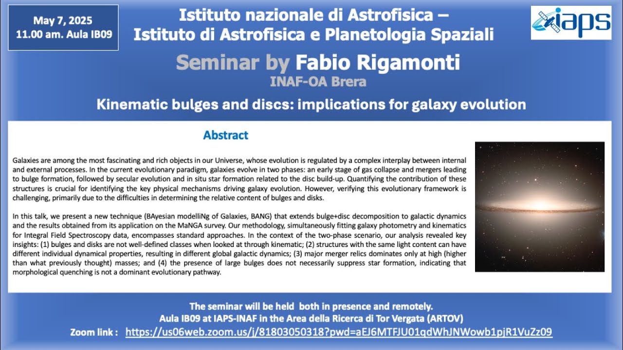 Seminari IAPS: 07/05/2025, Fabio Rigamonti