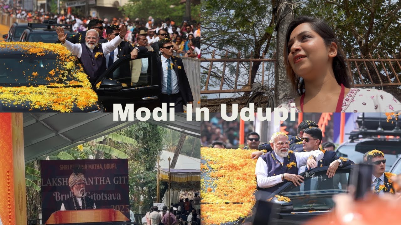 I Saw PM Modi in Udupi | Udupi | PM Narendra Modi | visit Udupi shri Krishna matha 