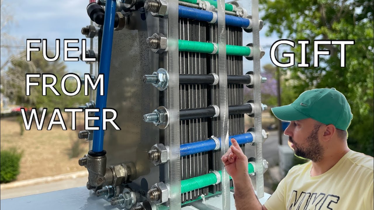 HHO Double. Hydrogen generator 18 plates 12V. Electrolysis. Water fuel