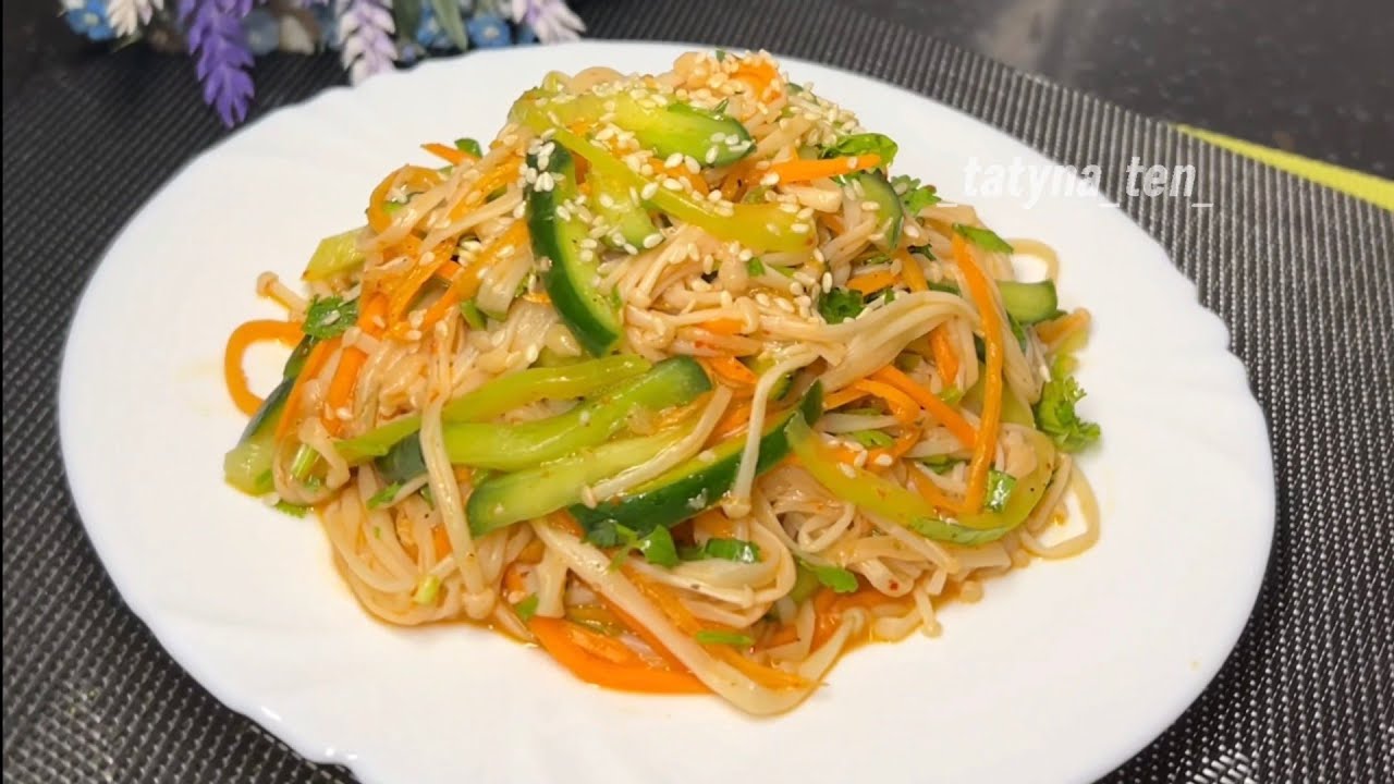 Грибы Эноки: Простой Рецепт за Несколько Минут #оченьвкусно #простойрецепт