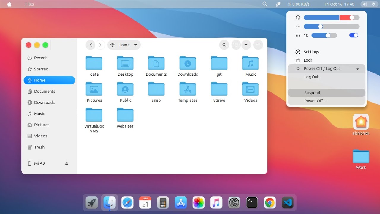GNOME Look Like MacOS BigSur