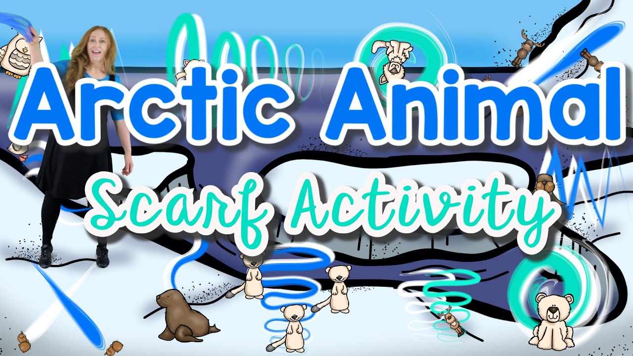 Arctic Animal Scarf Activity| Winter Scarf Dance | Scarf Movement Activity| Sing Play Create