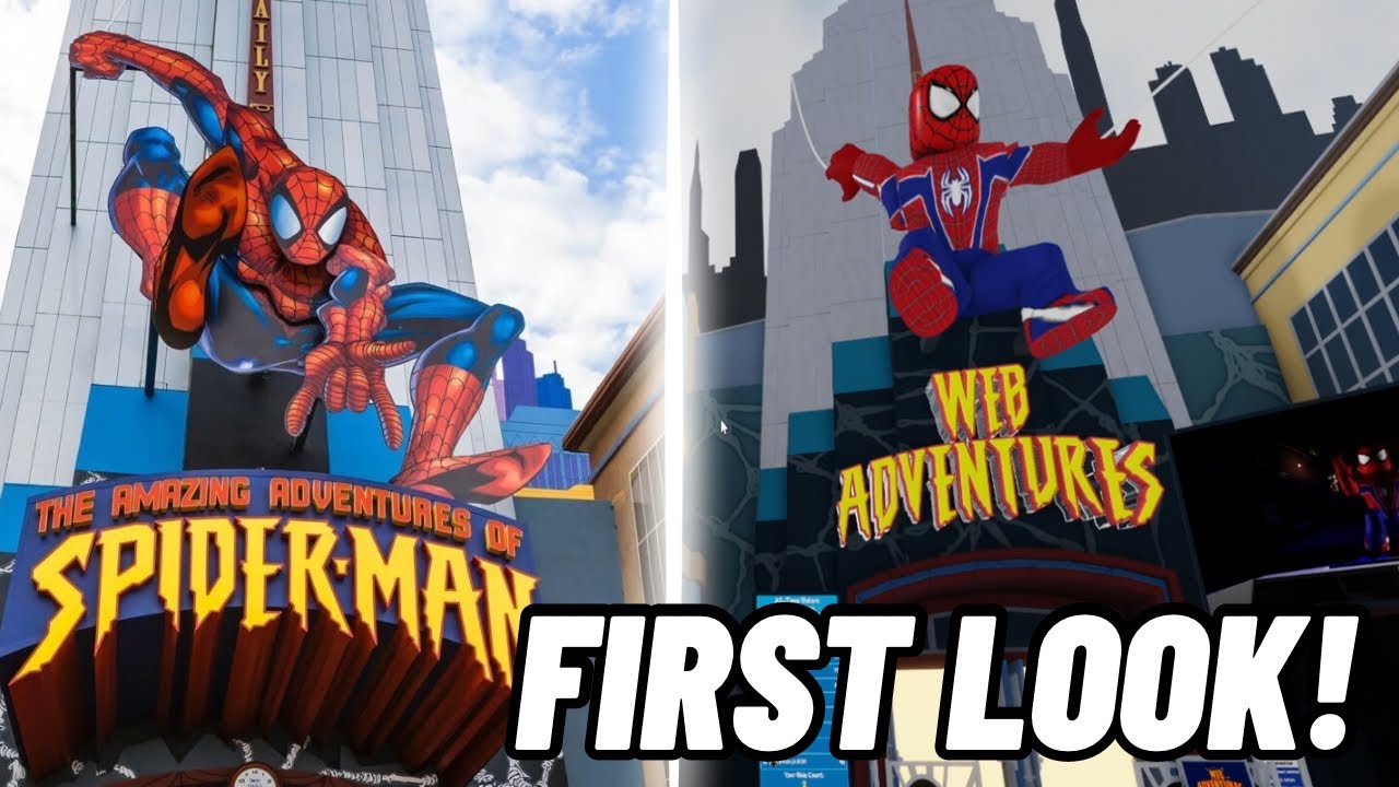 First Look At The Amazing Adventures Of Spiderman Recreation! | Universal Roblox Theme Park