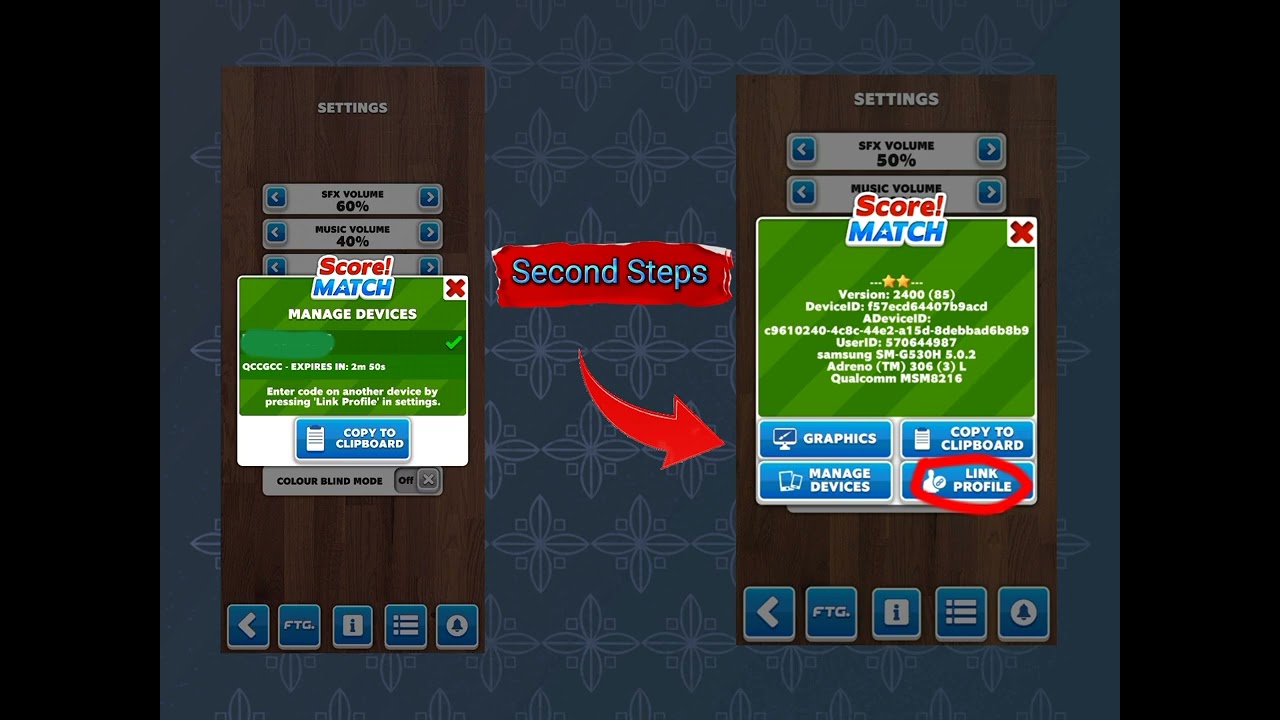 How to add Linked Game ID