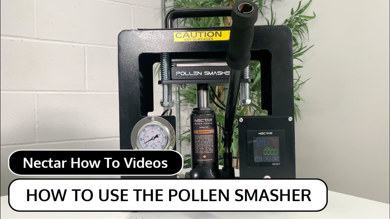 Rosin Press Tutorial | How to Use the Nectar Pollen Smasher Rosin Press Machine