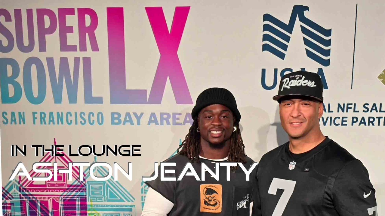 Super Bowl LX In The Lounge Ashton Jeanty Las Vegas Raiders