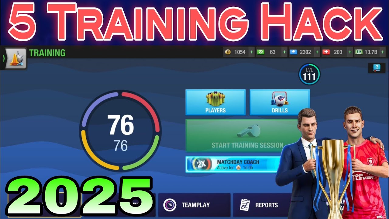 5 Magical Tips & Tricks to Master training in Top Eleven 2025