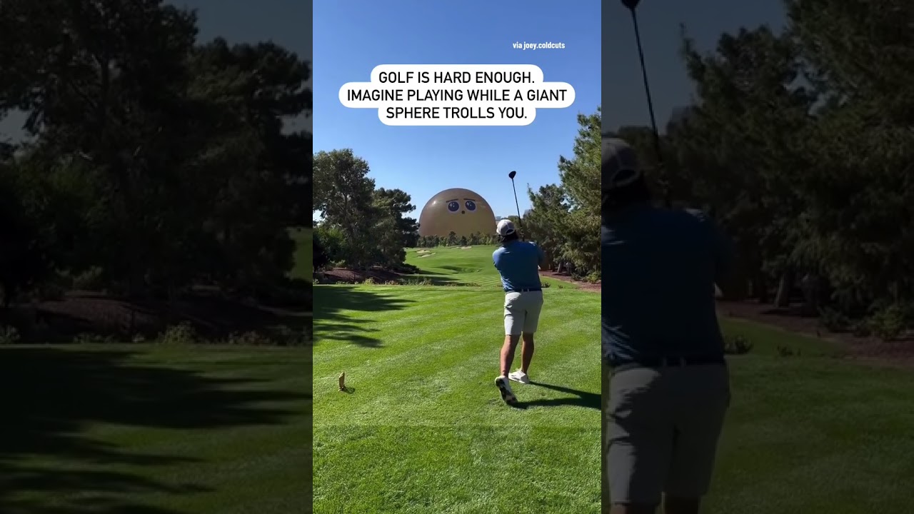Sphere Las Vegas is trolling golfers now 💀