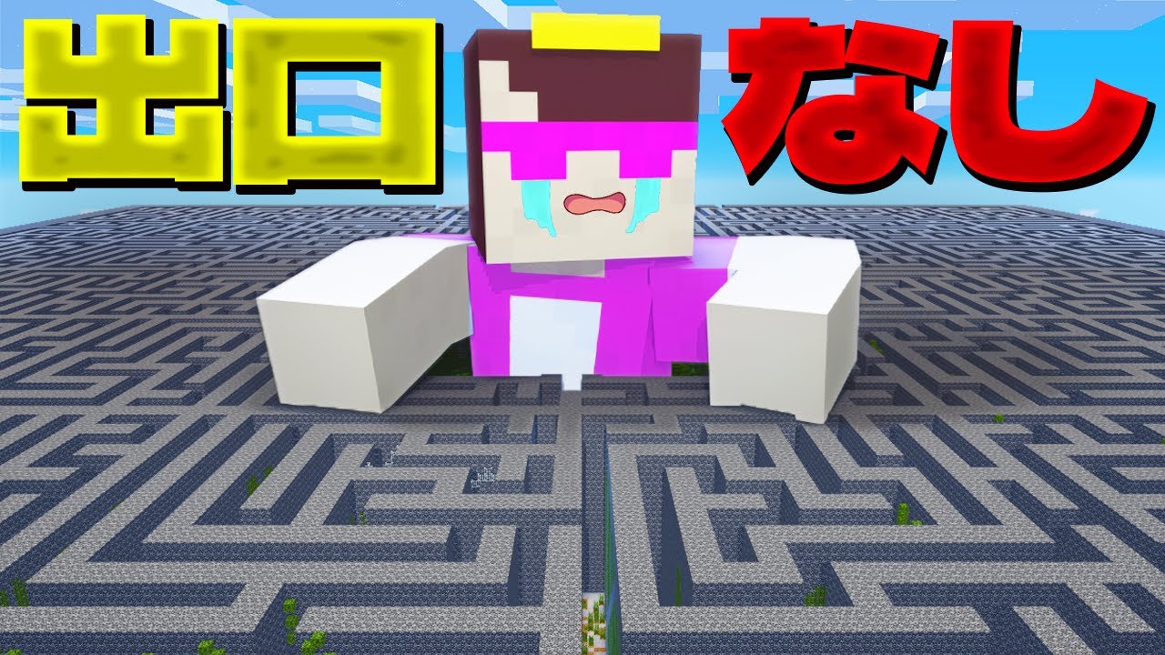 迷路の出口塞いでおかんを閉じ込めてみたww【まいくら / マインクラフト】