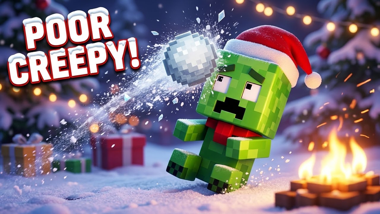 Minecraft Bedtime Story - Creepy the Creeper's 12 Days of Christmas