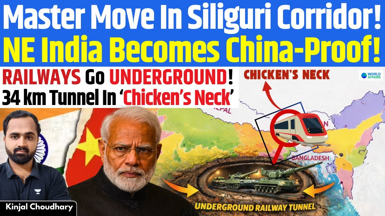 Underground Railways in Siliguri Chicken’s Neck! North East India Becomes China-Proof | Kinjal
