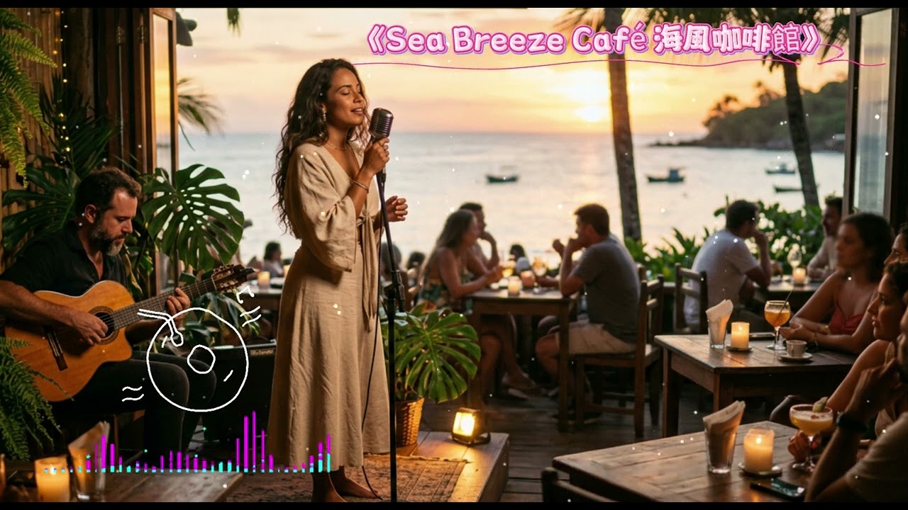 Sea Breeze Café ☕ | Relaxing Bossa Nova Jazz for Study & Work海風咖啡館｜輕柔巴薩諾瓦爵士・讀書工作放鬆音樂