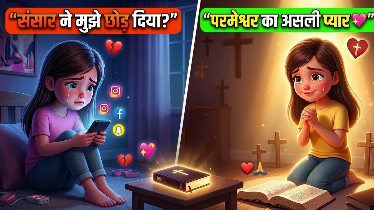 “जब एक बेटी संसार में खो गई… लेकिन प्रभु का प्यार उसे फिर मिला | Jesus Love Story 💖 Romans 8:39”