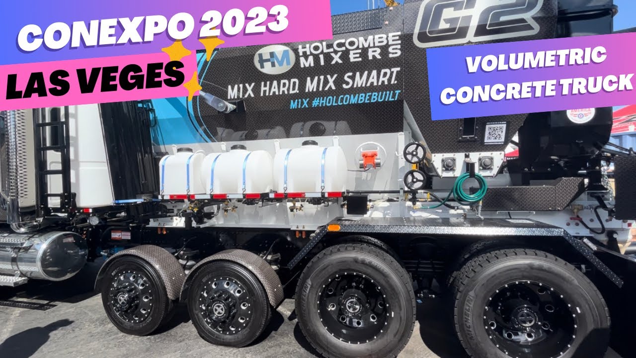 ОБЪЕМНЫЙ БЕТОНОВОЗ CONEXPO 2023 - МОБИЛЬНЫЙ БЕТОН
