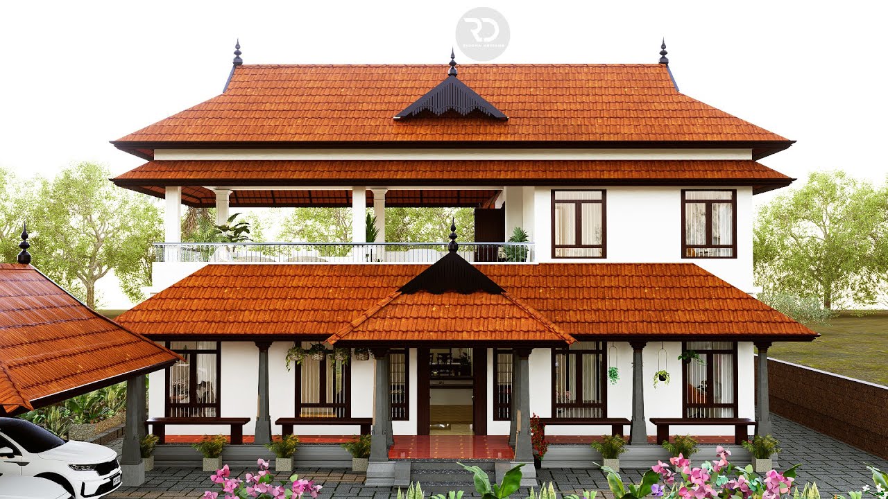 MODERN & TRADITIONAL 4BHK  | Nalukettu | Kerala Home Tour | D5Render | Riddha Designs | Nadumuttam