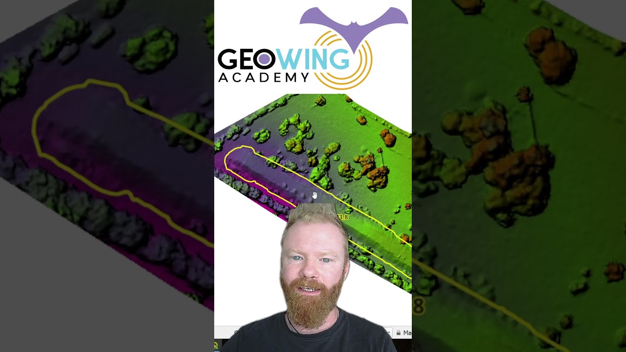 Reconstruct terrain from drone 3D points for FREE #qgis  #photogrammetry #drone #geowingacademy