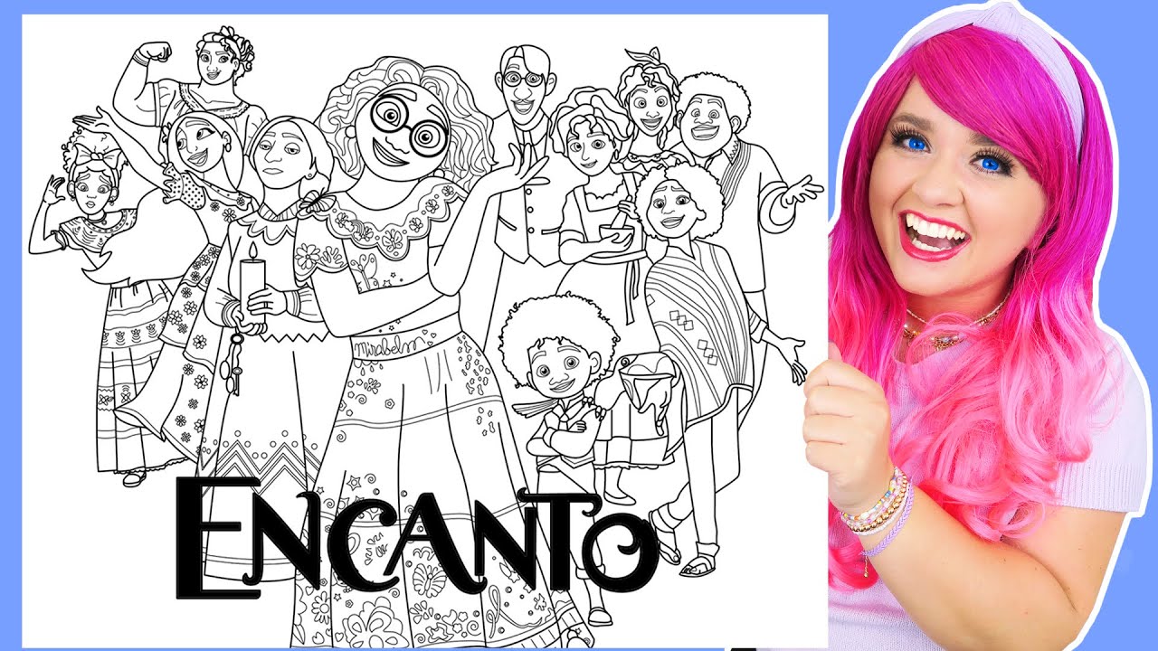 Coloring Every Encanto Character | Disney Encanto Coloring Pages All Characters