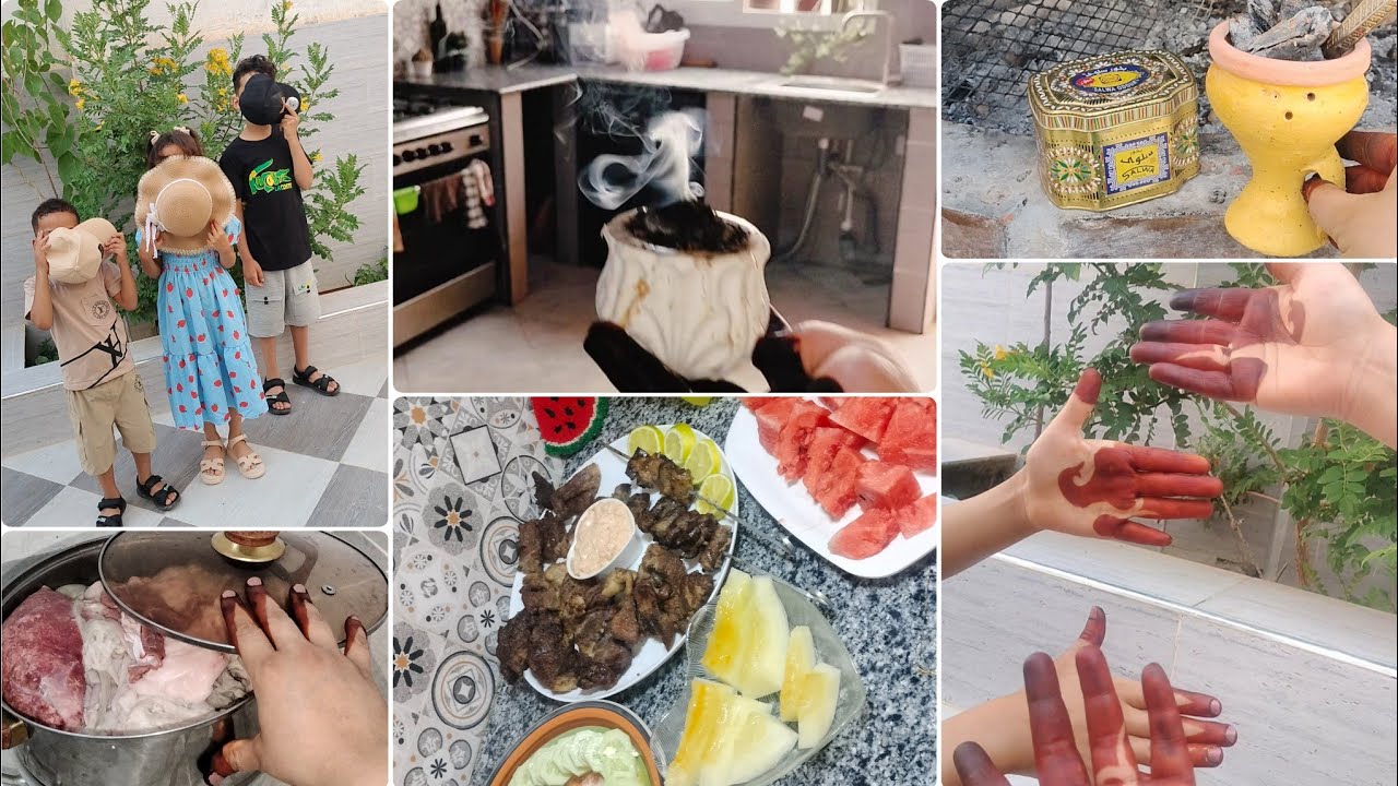 صحى عيدكم ❤ جواء عيد الأضحى 🐑 في بيتي 🏡 رأي في حنة ساعتين 🕥 تقطيع وترتيب اللحم 🥩 سياسة اليوتيوب ❌