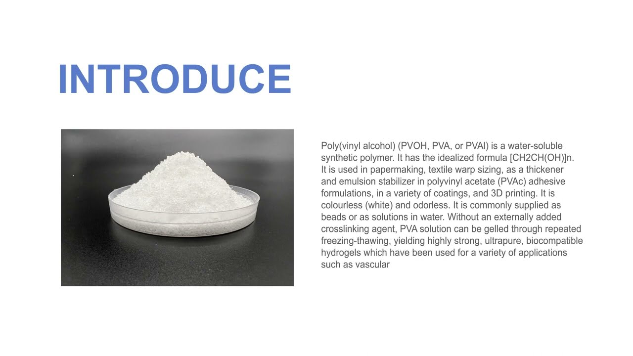 What is polyvinyl alcohol PVA?