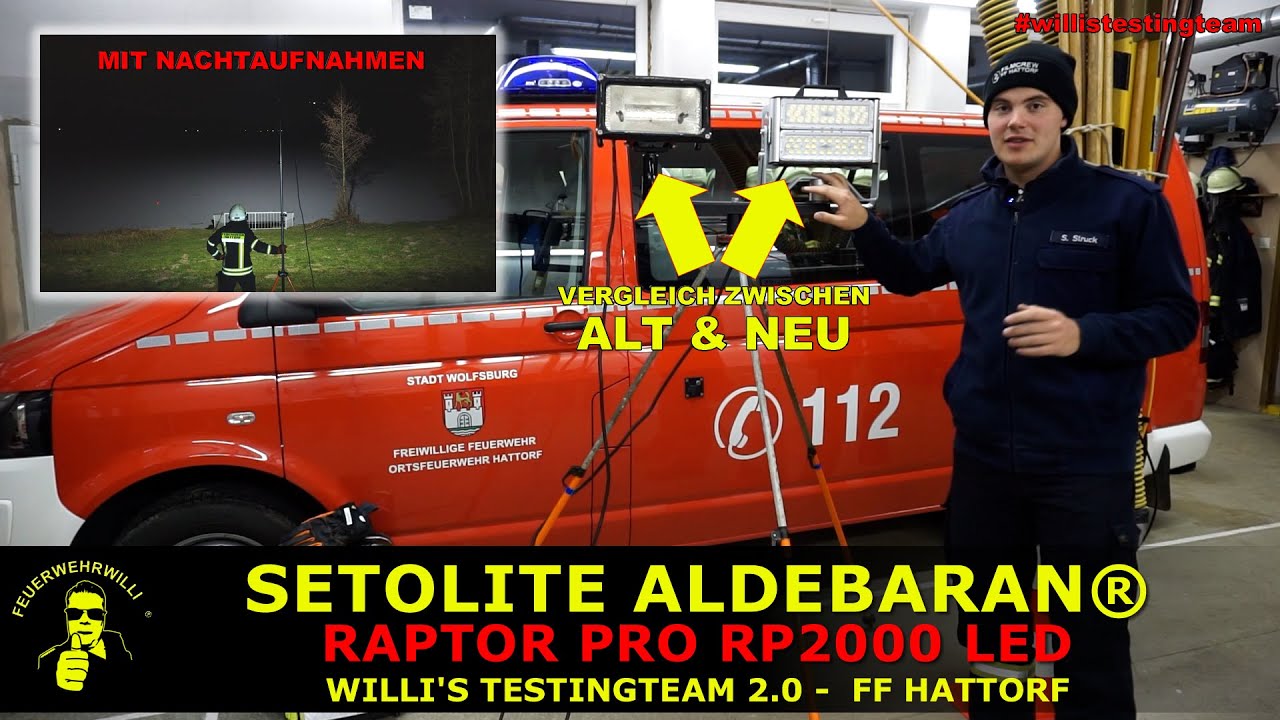 SETOLITE ALDEBARAN® RAPTOR PRO RP2000 LED bei der FF Hattorf - #WiilisTestingteam