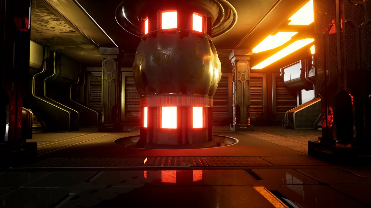 Sci Fi Space Station Interior