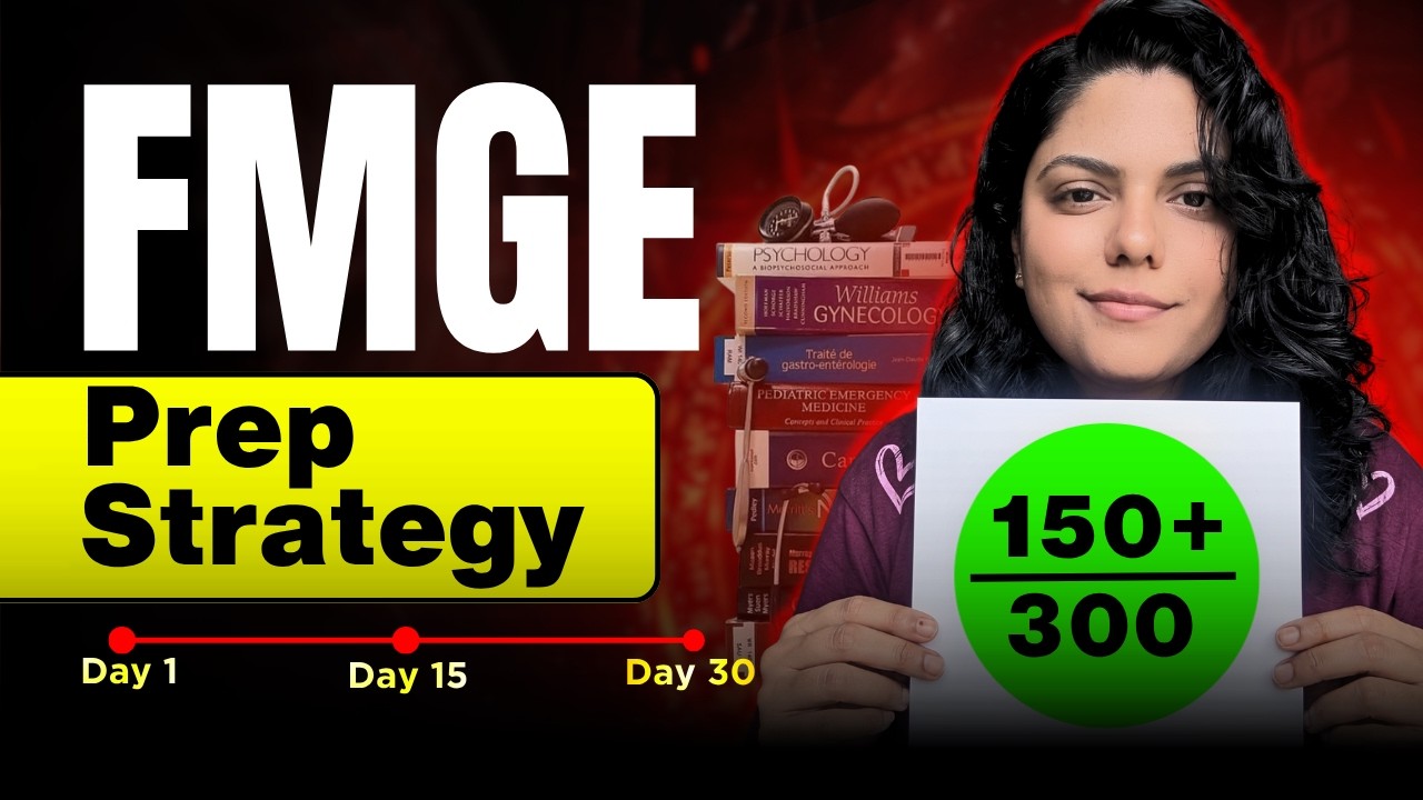 FMGE 2026 Last 30 Days |How to approach the exam? | Strategy, Timetable, PYQ  #fmge #fmge2026 #mbbs