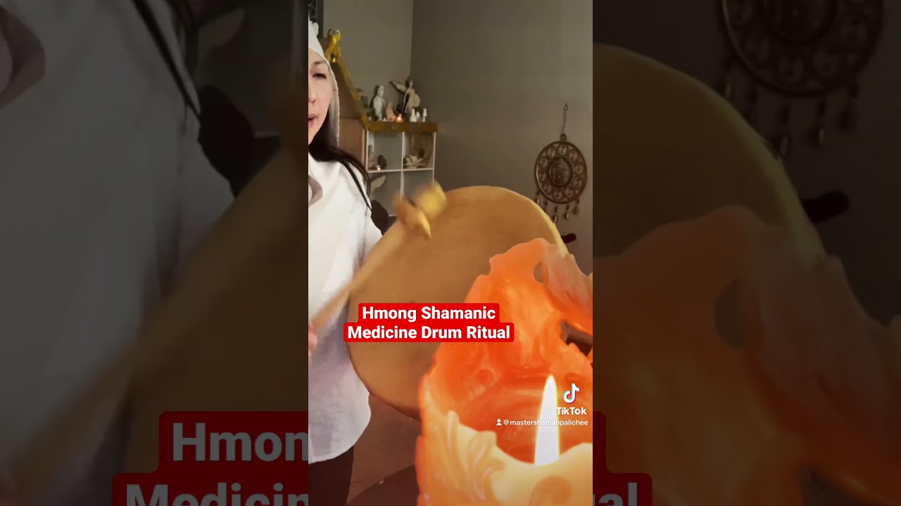 Hmong Shamanic Drum Ritual #hmongshaman #soundhealing #removenegativeblocks #removeevileye